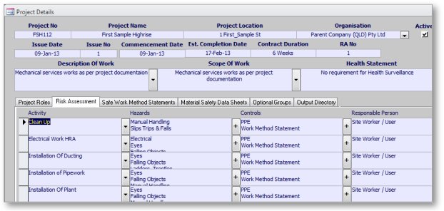 Compliance Planning - WHS, OHS, Quality and Environmental Plans