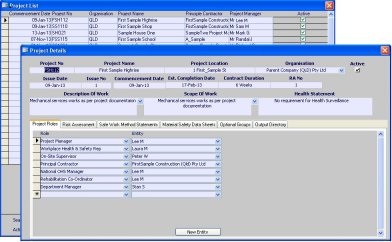 Compliance software - safety, quality and environmental database